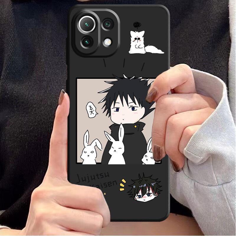 Case Funda for Xiaomi Mi 11i 11X 12S 11T 10 12X 12 Pro 10T 11 Lite 10S 10 Pro 12 Kawayi Jujutsu Kaisen Anime Shell Silicone