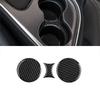 Car Gear Shift Panel AC Switch Frame Trim Storage Box Water Cup Sticker For Dodge Challenger 2015-2020 Carbon Fibre Accessories ZZ9