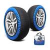 Non-metal Tire Chain, Cloth, Black and Blue S, Snow Chain, Easy To Install, Light Vehicle, Low Vibration, Low Noise, Does Not Damage Tires, Complies