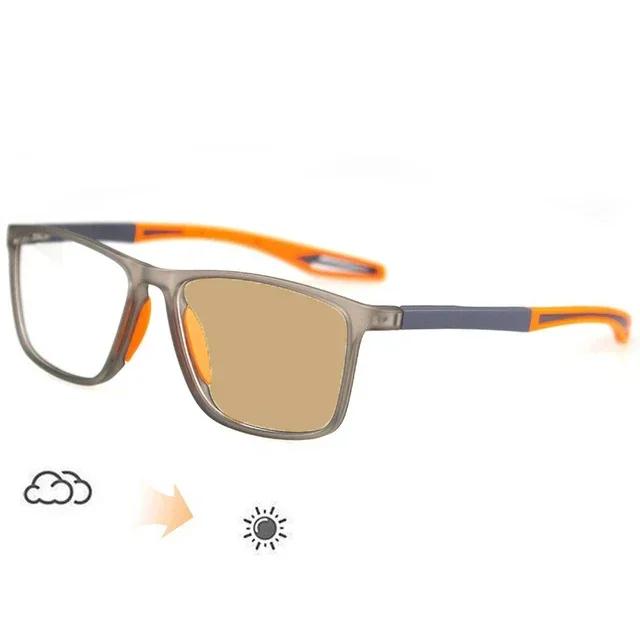 Farbwechselnde Damen Herren Outdoor Myopie Sonnenbrille Mode Anti Blaulicht Pochromatische Minus Brille Korrektionsbrille