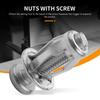 HICCYRODLY 20pcs M6x25 Jack Nut Car Metal Screw Petal Nut with Hollow Wall Iron Skin Screw