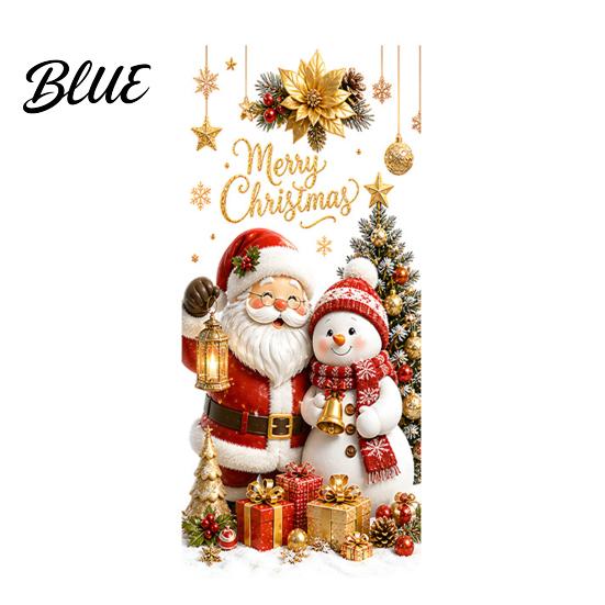 Seasonal Home Beautification Christmas Window Clings Cute Snowman Santa Penguin Reindeer Stickers for Waterproof PVC Decor Glass Reusable