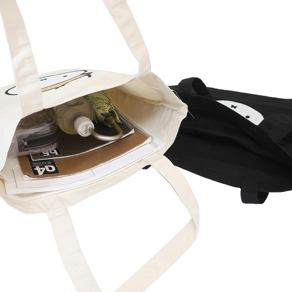 Miffy 70th Anniversary Applique Tote Bag Gold & Black