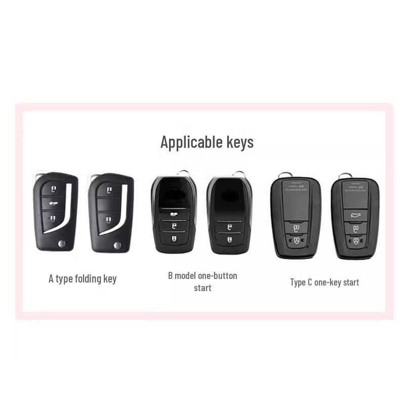 Women's Diamond Key Cover for Toyota Camry, Levin, Corolla, RAV4, Highlander