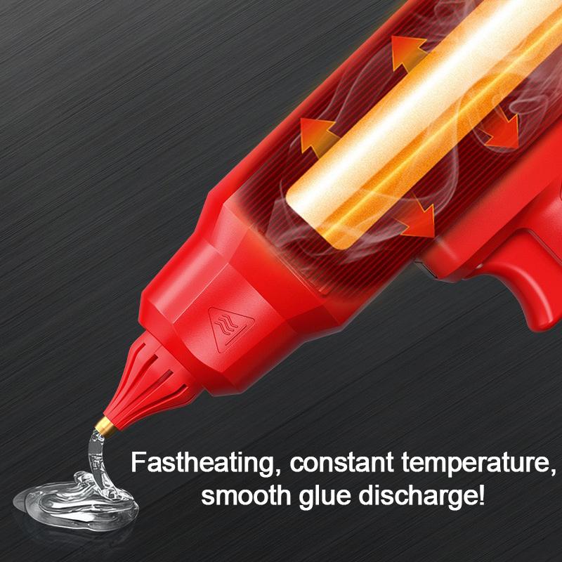 Cordless Electric Hot Melt Glue Gun with 11mm Glue Stick Welding Gun for Makita/DeWalt/Milwaukee/Bosch/Ryobi 18/20V Battery