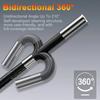 Endoscope Camera, 1080P Borescope with 4.3  HD Screen, LED Lights, 3.28ft Semi Rigid Tube, Two Way Articulating