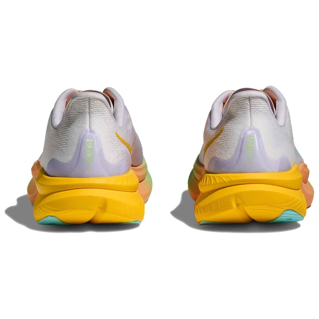 Hoka One One Mach 6 Fashion Comfortable Breathable Low Top Running Shoes Women Running Shoes White Orange 1147810-FTST