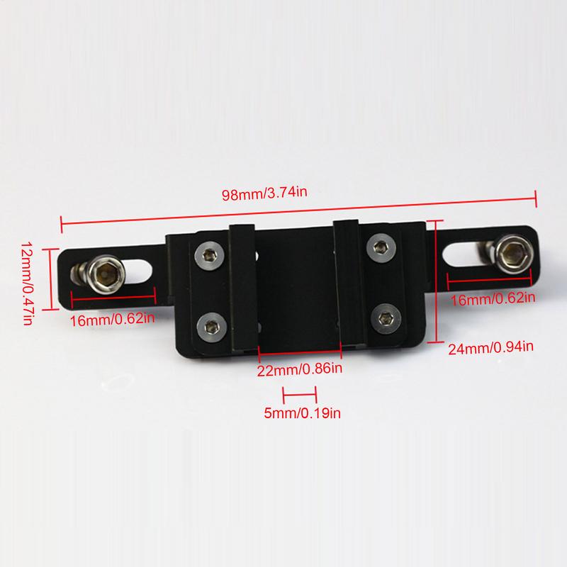 Bicycle Adjustable Width Taillight Mount Holder Cycling Tail Light Rack Mount Aluminum Alloy Mount Bracket for Bike Enthusiasts