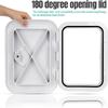 Marine Deck Access Hatch 10.63"×14.76" White/Black Rectangle Boat Hatch & Lid,Boat Deck Hatch Lids