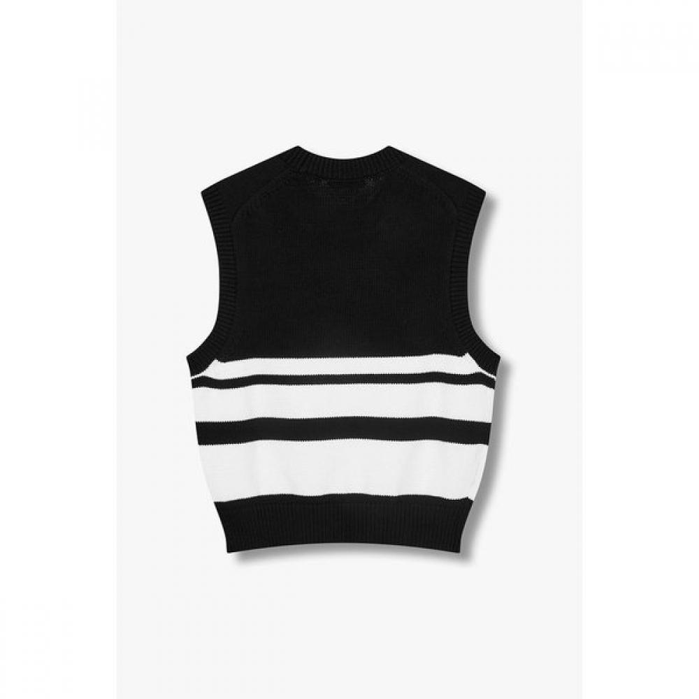 Studio Tomboy Stripe Knit Vest  9106152100ct 