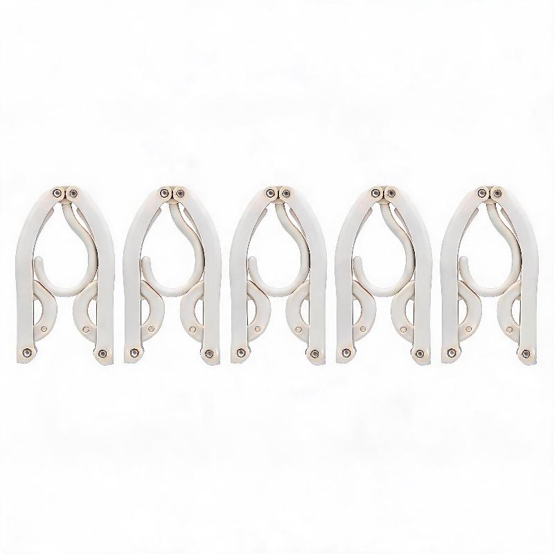 1/5 Pcs Portable Folding Clothes Hangers Non Slip Design Durable Material for Travel Business Trips Camping & Hotel Use