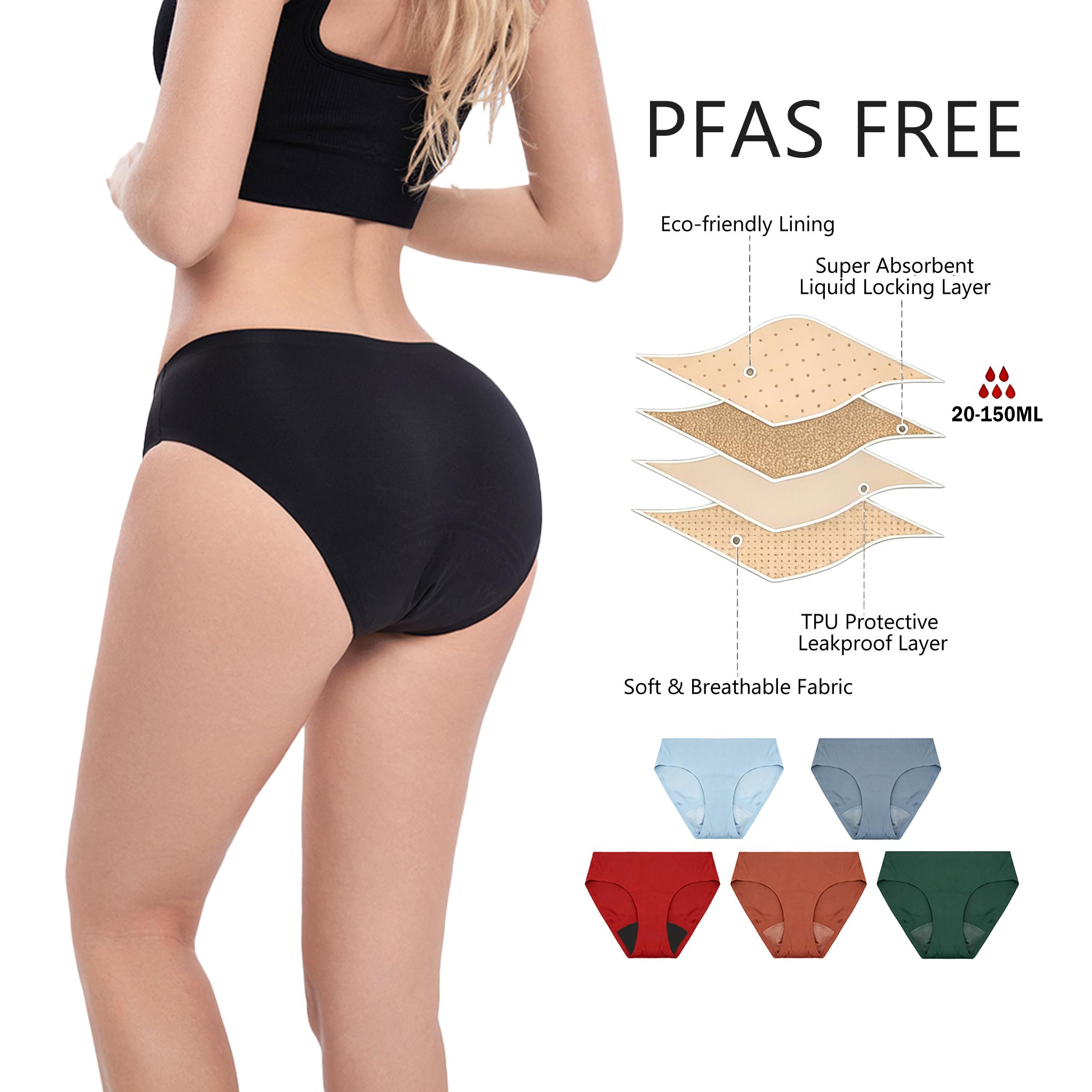 Shanhao RTS 4-Layers Leak-proof Panties Leakproof Bragas Menstruales Anti-side Leakage Seamless Period Panties Heavy Flows S/M чёрный