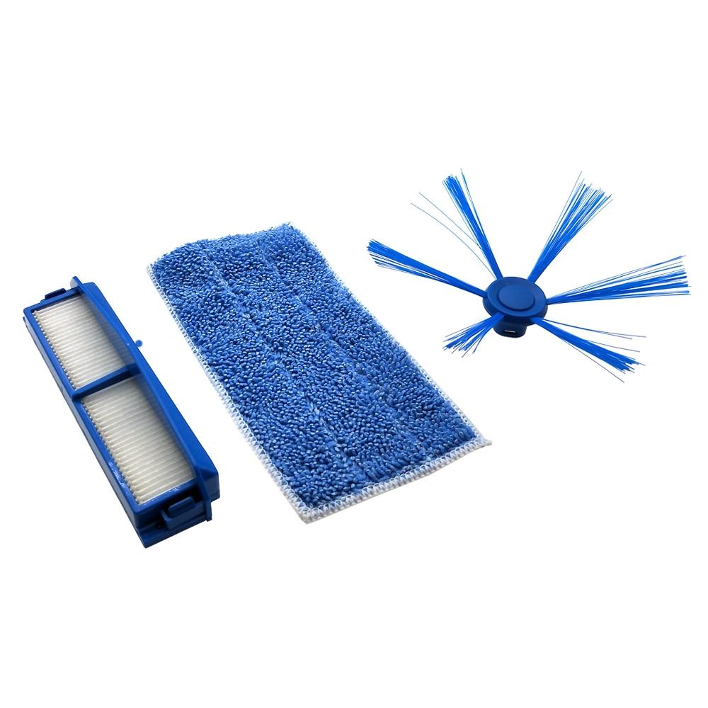 HEPA Filter+ Side Brush +mop cloth For Philips FC8007 FC8792 FC8794 FC8796 Vacuum Cleaner Replacement Spare Parts
