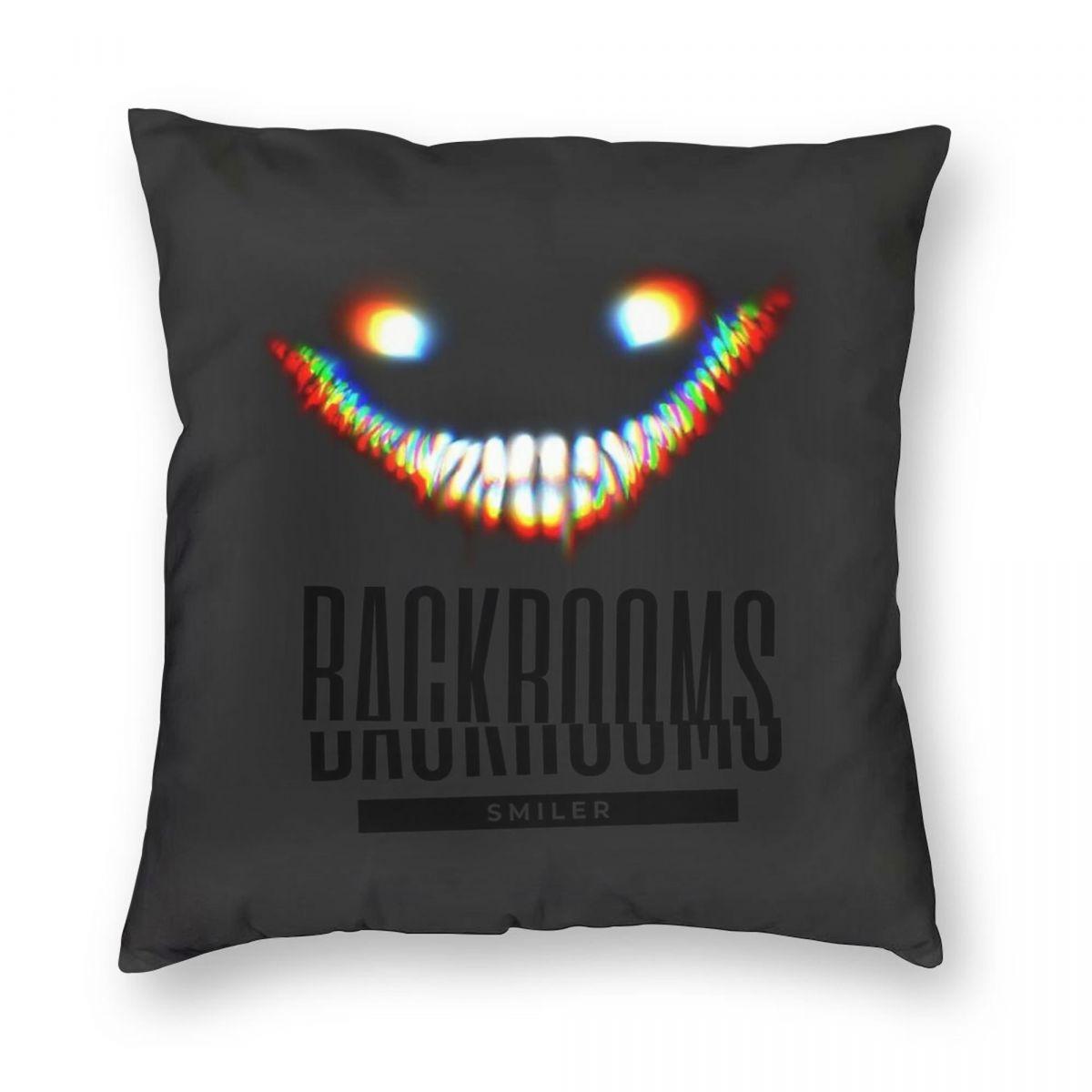 

The Backrooms Smiler Square Pillowcase Polyester Linen Velvet Creative Zip Decorative Throw Pillow Case Bed Cushion Cover 18 30cmx30cm
