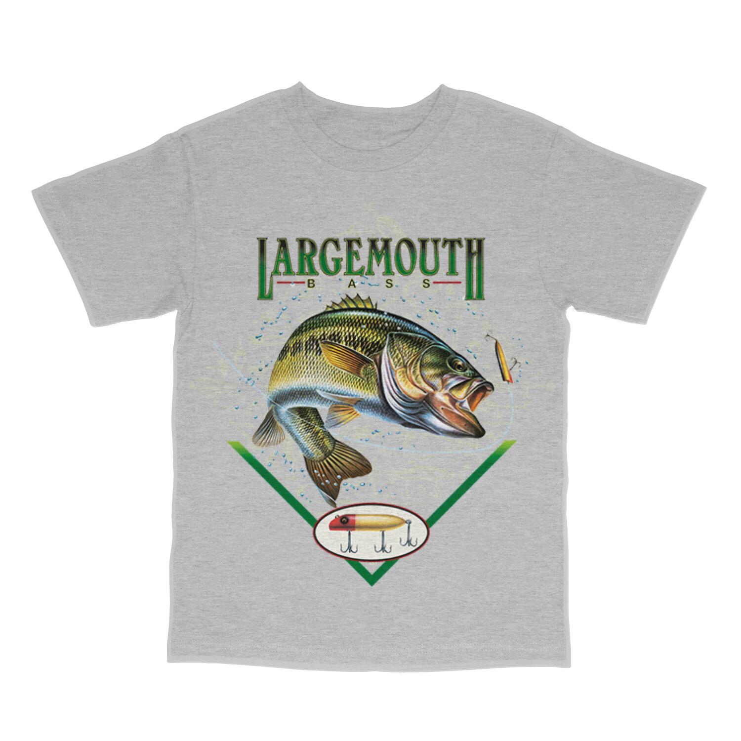 Largemouth Diamond Bass Mens Short Sleeve Fishing T-Shirt Outdoors Tee 22198HL1 Unisex T-Shirt S