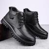 Genuine Leather Men Boots Comfortable Warm Ankle Winter Boots Business Leather Boots