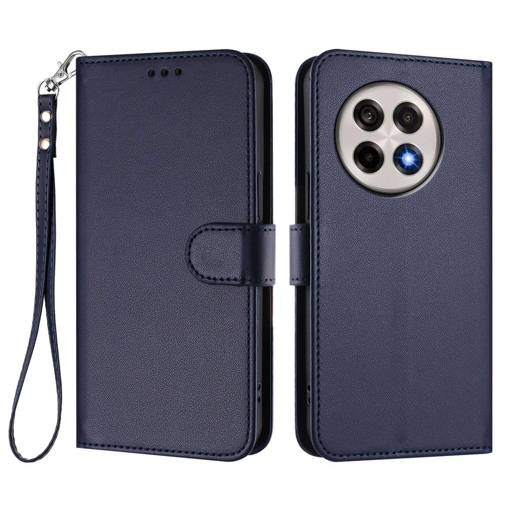 For OnePlus Ace 5 Pro 5G/OnePlus 13R 5G Leather Case Wallet Stand Phone Cover with Wrist Strap