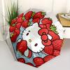 1pc Strawberry HelloKitty Automatic Folding Umbrella with 8-Rib Compact & Lightweight Design, Self-Opening/ Closing001
