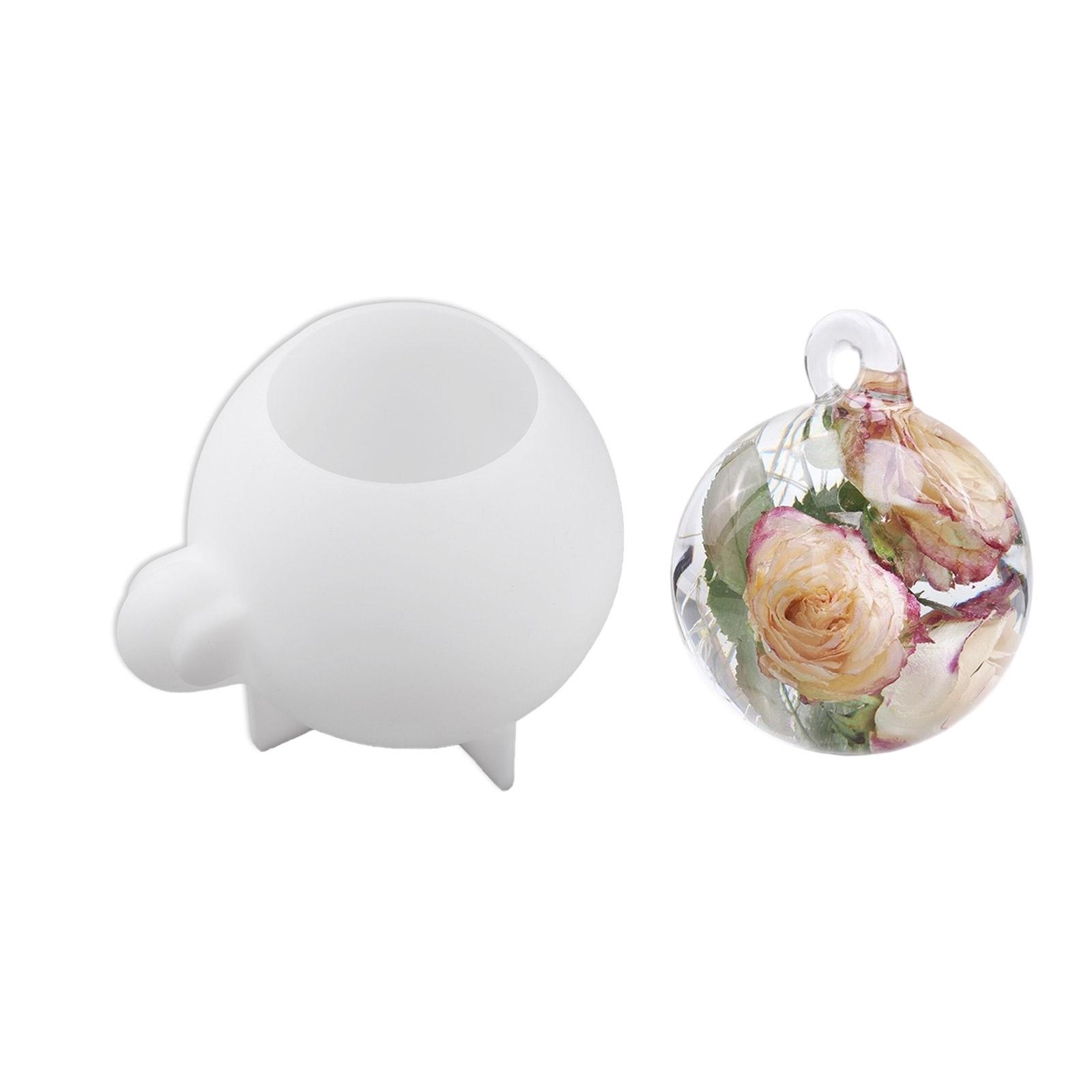 

Многоразовая силиконовая форма в виде шара для DIY изделий из смолы, бесшовная конструкция, несколько размеров, аксессуары для изготовления подвесок для ювелирных изделий 5