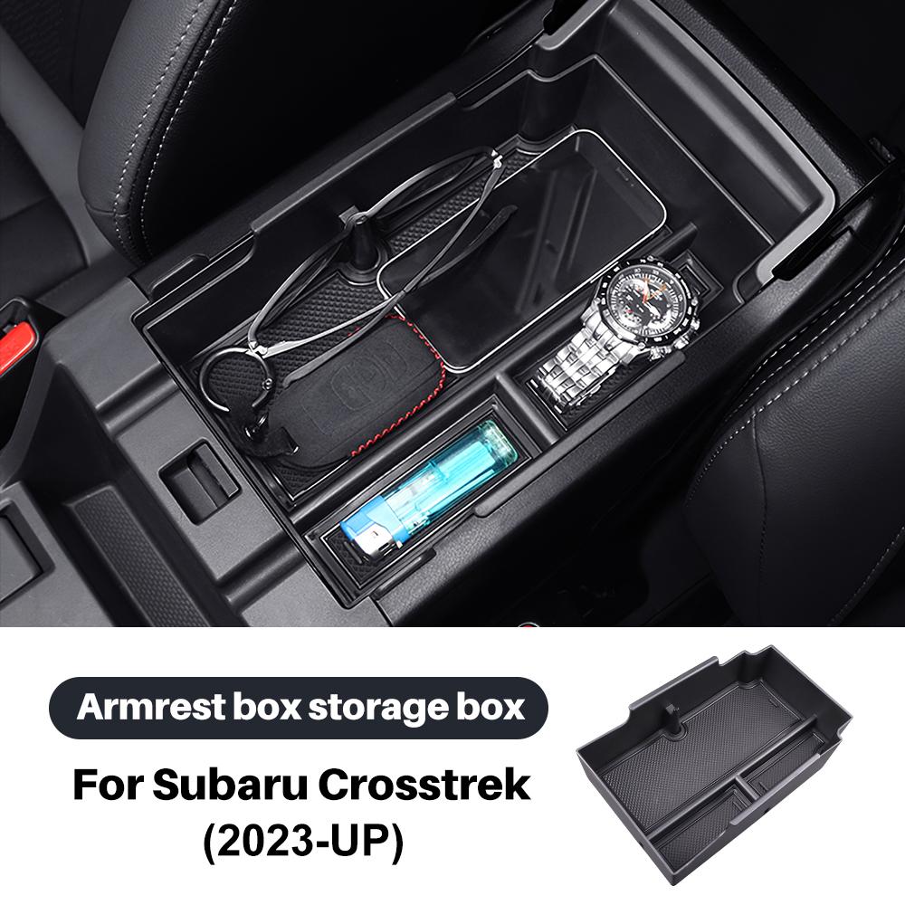 Central Armrest Storage Box for Subaru Crosstrek 2024 2025 2026 for Subaru Impreza Holder Storage Box Tray Organizer ABS Accessories.