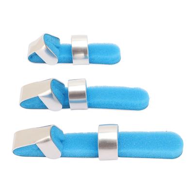 3pcs Metal Finger Support Sponge Lining Aluminium Alloy Royal Blue Lightweight Baseball Finger
