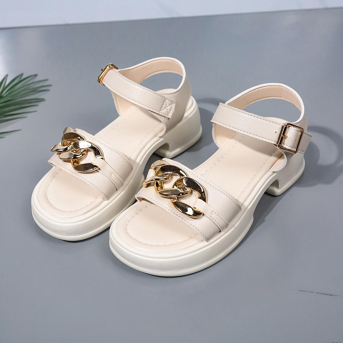 

мода лето 2024 с каблуками среднего размера женская обувь сандалии для женщин черный обувь платформа одно слово ежедневный H тренд F комфорт или 35 бежевый