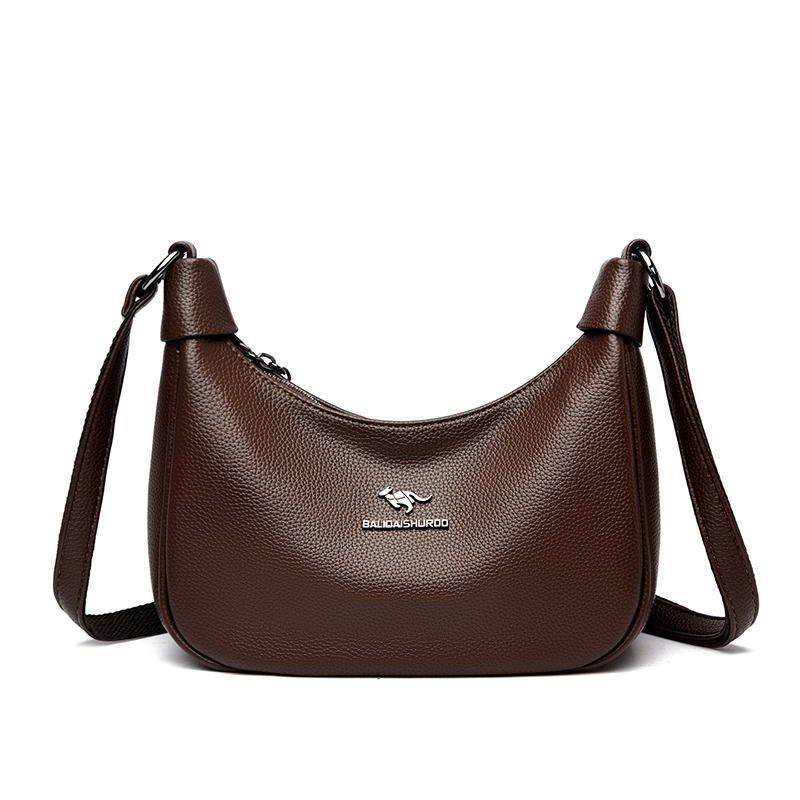 Fashionable Women's Crossbody Bag, Casual Retro Shoulder Bag, Soft Leather Texture, Women's Fashionable Simplicity, European Trend Retro