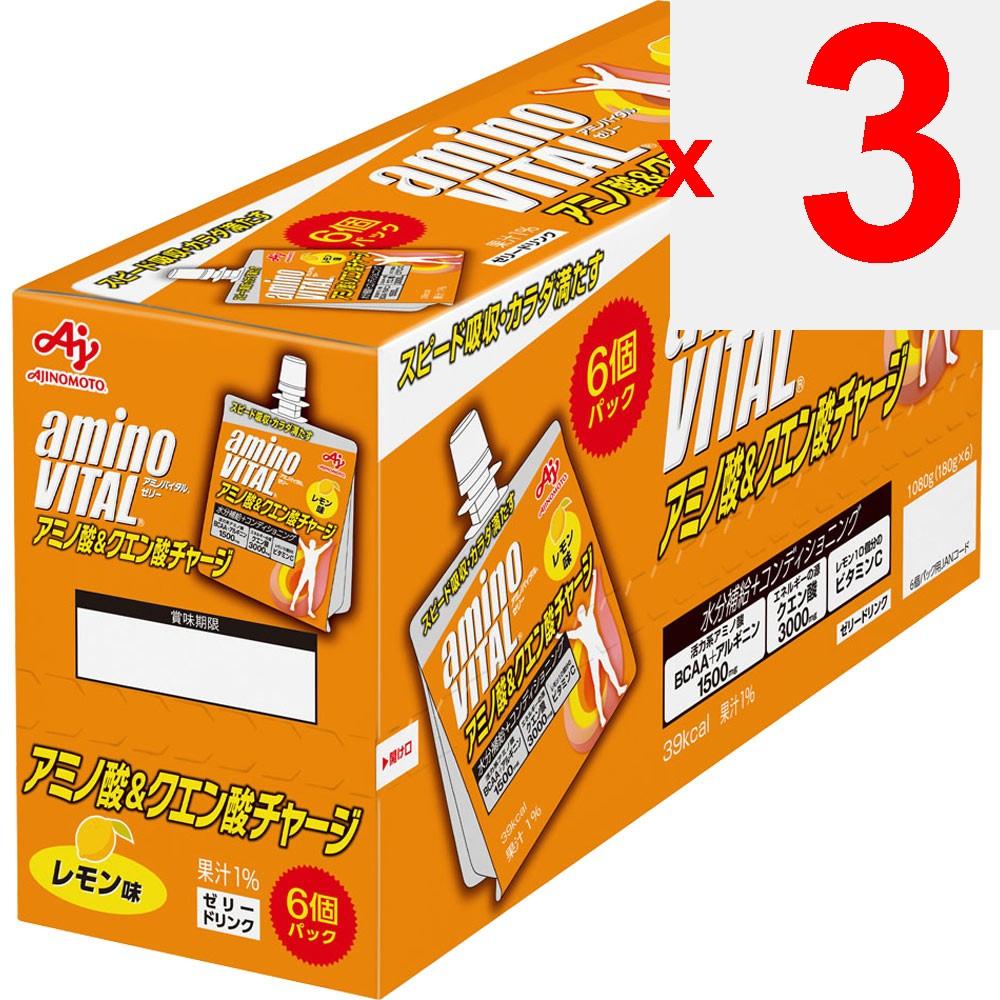 Ajinomoto Amino Vital Citric Acid & Amino Acid Charge Jelly 180g X 6 Other (check Locks, Tongue Cleaners, Etc.) Thia Pack Other (check Locks, Tongue C