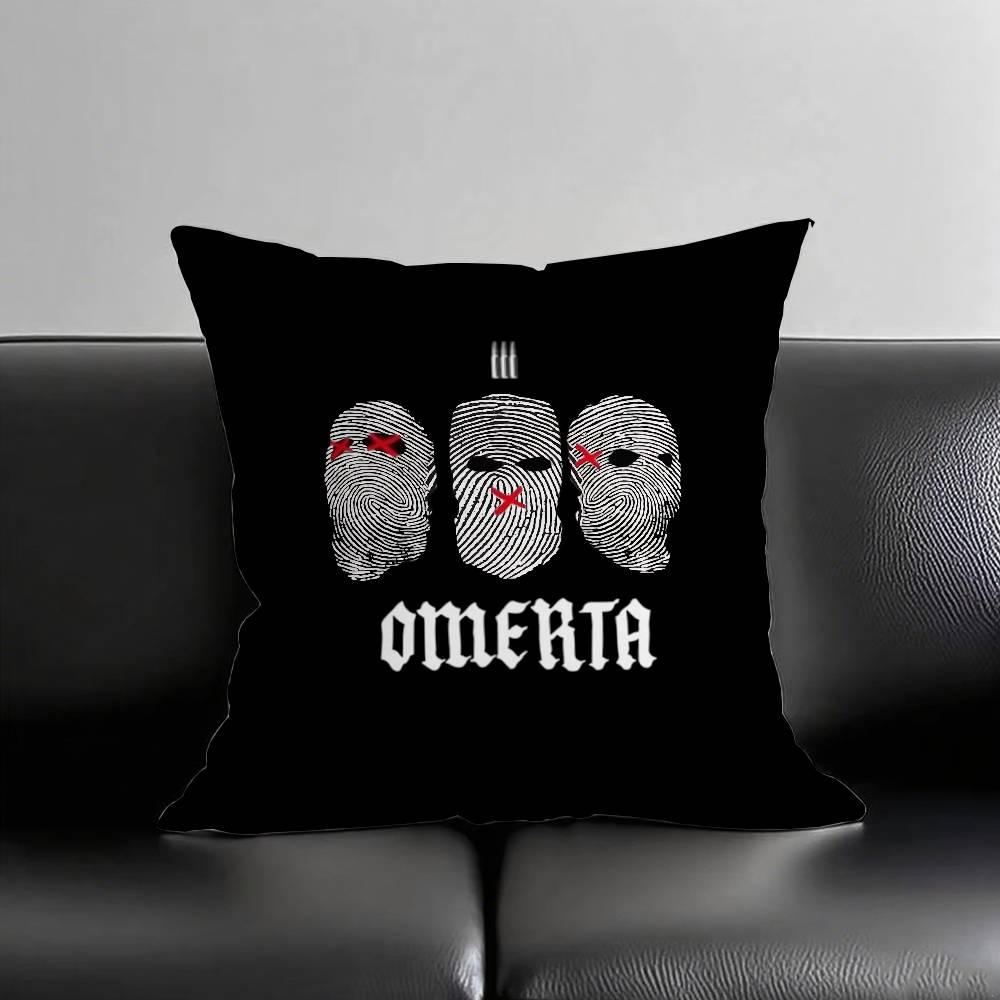Omerta Maes Cool Pillow Case Cushion Cover Soft Cute Throw Pillow Case For Car Sofa Pillowcase Polyester With