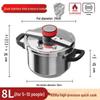 Panela de Pressão Xiao Cai Ya 8L de Aço Inoxidável 304