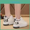 Stylish Flower Lace Sneakers For Women With A Chic Thick Bottom Platform Design