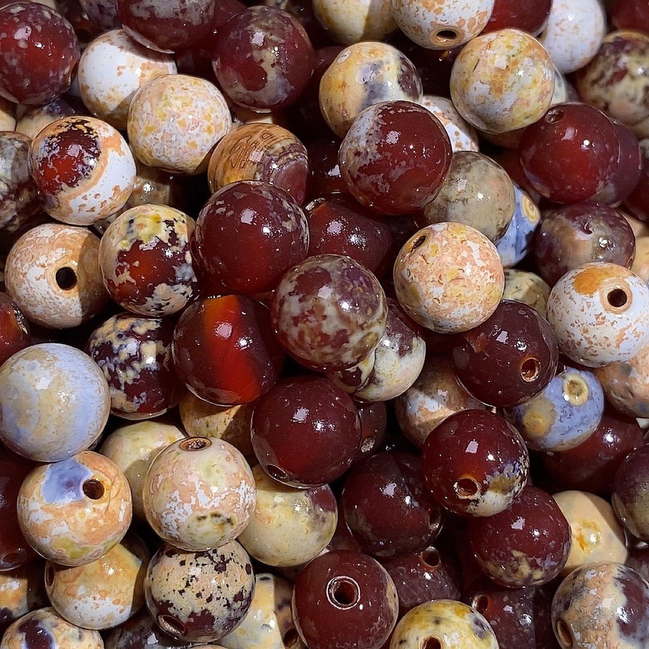 

Natural Red Agate Round Spacer Beads for DIY and Stringing Projects