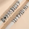 21Pcs/set Silver Color Punk Gothic Eye Butterfly Snake Elephant Rings Set For Women Men Vintage Geometric Finger Rings Jewelry