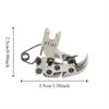 1pc KT141 Industrial Sewing Machine Flat Car Front and Rear Interactive Presser Foot Thick and Thin Through Tank Presser Foot
