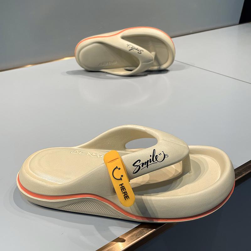 Fashion Men's EVA Thong Sandals Cushioned Non-Slip Summer Beach Shoes Lightweight Casual Outdoor Walking Slippers with Soft Sole