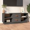 Day and Night - Day and Night Solid Gray Pine Wood TV Cabinet 100x34x40 Cm