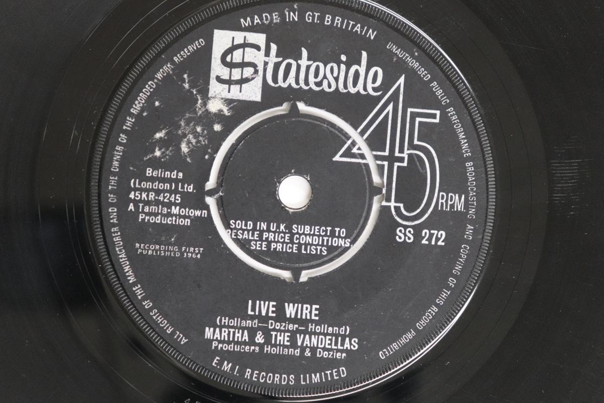 

7-дюймовая пластинка MARTHA & THE VANDELLAS - Live Wire / Old Love (Давайте попробуем это SS272 STATESIDE 1964 UK Соул/Фанк Б/У