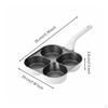 4Cup Breakfast Pan CeramicReinforced Coating Egg MultiSection Design Nonstick Skillet