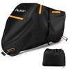 Pedrain Motorcycle Cover [2025 Innovation, Integrated Storage] Fits 125cc, 250cc, 400cc Large Capacity, 300D Thick, Heat-Resistant, 2.5m Extended Wind