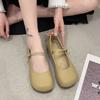 With skirt evening breeze French Mary Jane grandma shoes girl 2025 new autumn flat fairy shoes gentle single shoes