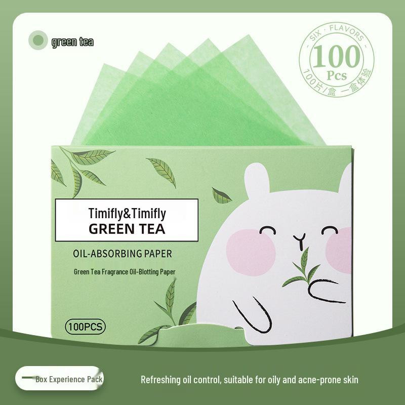 

Fragranced Oil Absorbing Facial Tissue - 100 Sheets for Men & Women, Portable Box