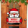 Home Wall Decoration Christmas Wall Decoration Wall Hanging Cartoon Snowman Children's Room Atmosphere Door Hanging Sign Hanging