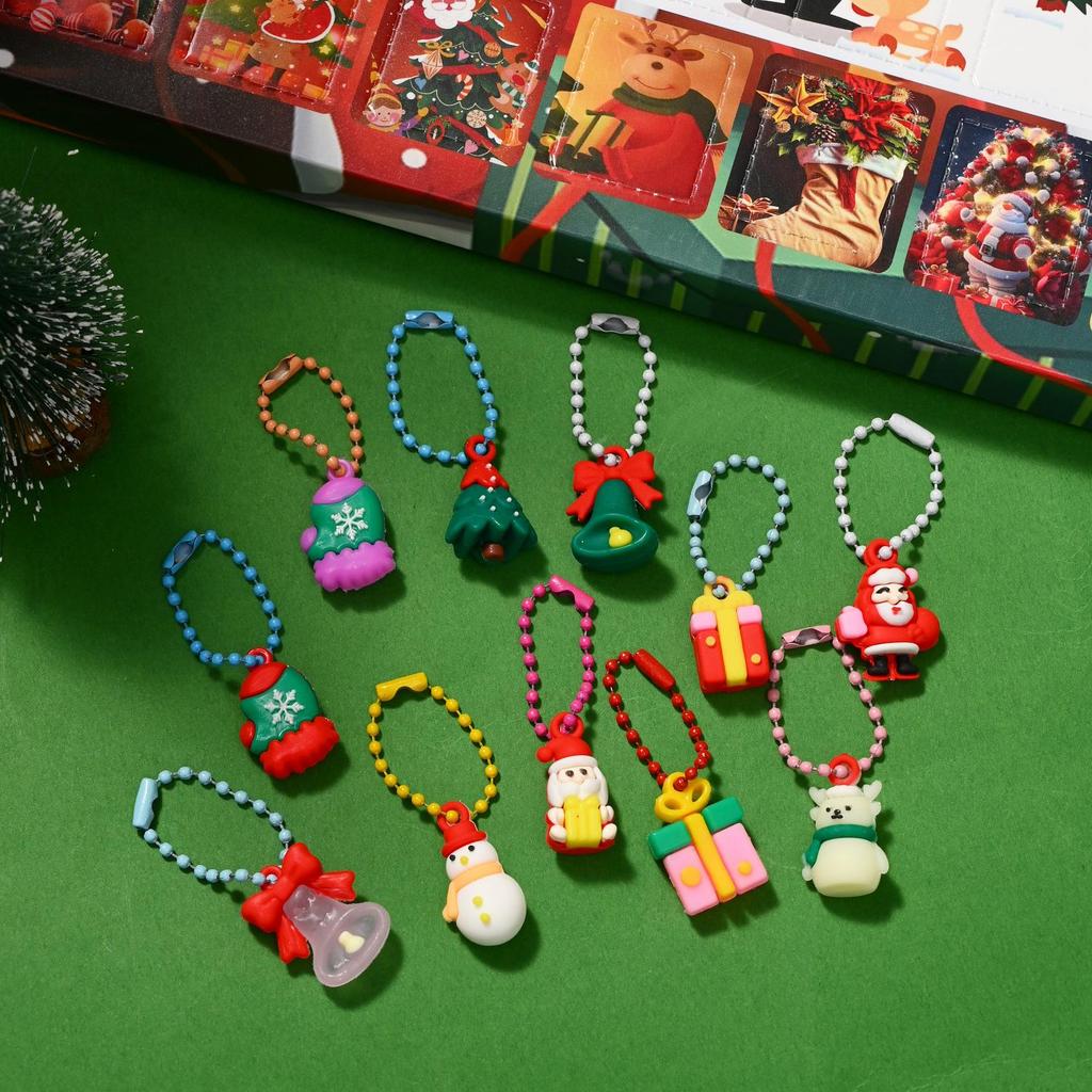 Vánoční hra s blind boxy Santa Clause - 40 otvorů, sváteční dárky a figurkové hračky pro děti