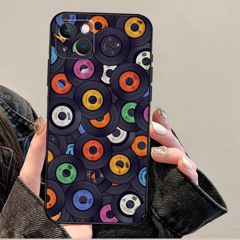

Vinyls Record DJ Retro Vintage Case For iPhone 15 16 14 13 12 11 Pro Max Mini Plus X XR XS Max Cover Shell iPhone 7 8