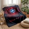 FC Bayern München Benutzerdefinierter Name Text Flanelldecke Fußball Logo Personalisierte Fleece-Kuscheldecke Besonderes Geschenk für Sofa Schlafzimmer Zuhause