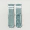 Macaron Striped Simple Cotton Mid-calf Women Yoga Socks Bottom Silicone Non-slip Sports Socks Indoor Dance Fitness Pilates Socks