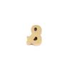Stainless Steel Mirror Polished Character Pendant with 7.4x9.8mm Perforated Bead DIY Accessory