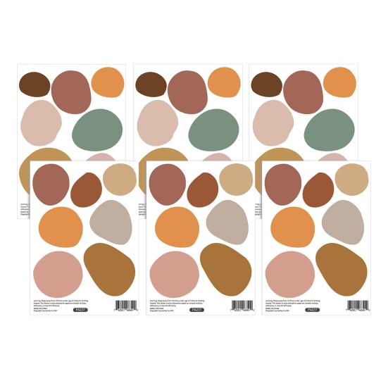 

Роман стикер стены легкая установка экологичный скандинавский стиль 6pcs