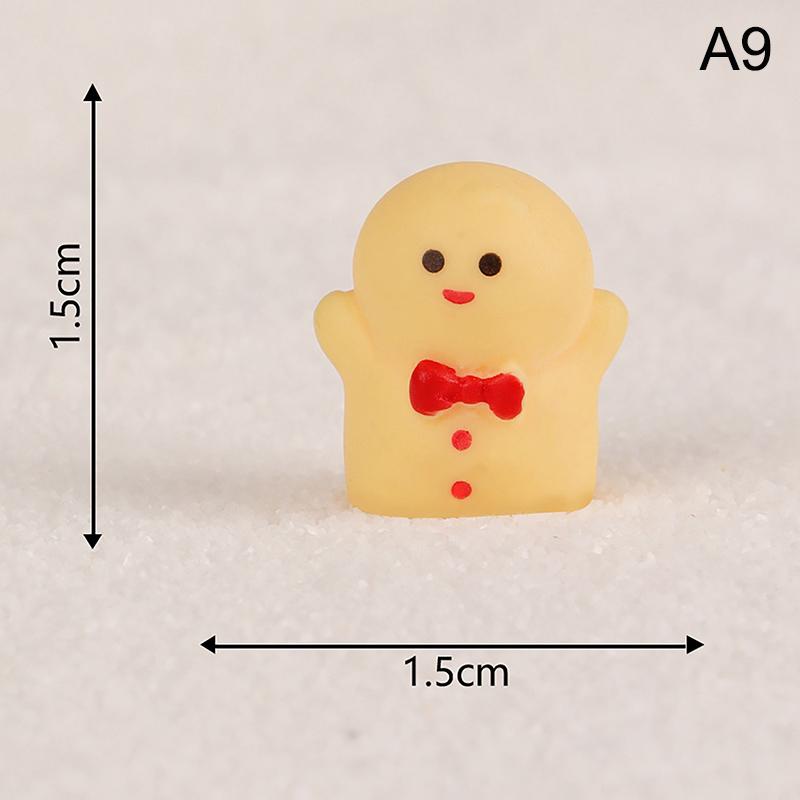 

1 шт. Мини-рождественское украшение, рождественские фигурки оленей, декор для сада, снежный ландшафт, модель, украшения, миниатюры из смолы