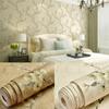 Retro Self-adhesive Wall Stickers Floral Pattern Non-woven Wallpaper for Living Room Background Wall Stickers DIY Home Decor